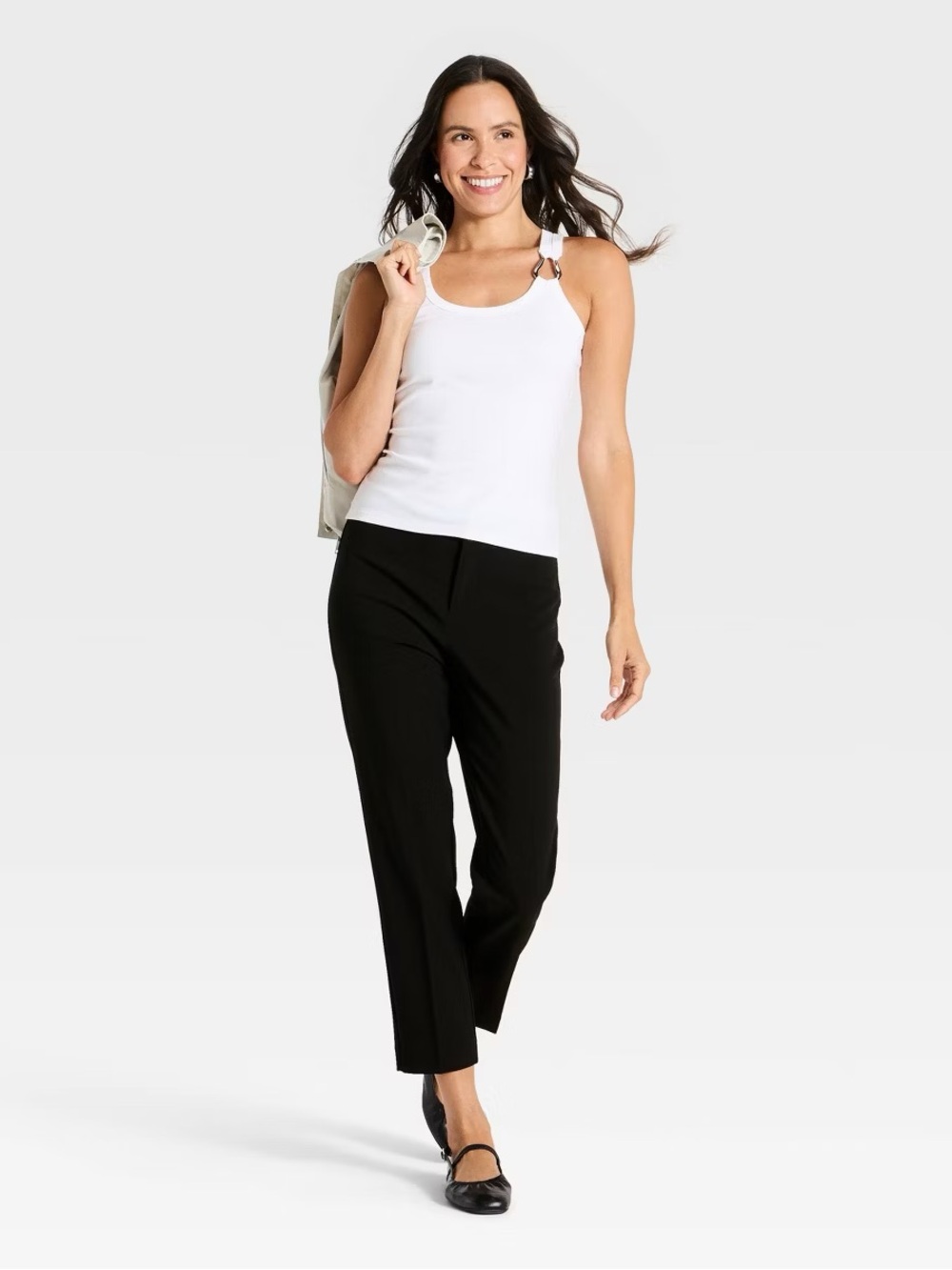 a new day Black Cropped Ankle Pants